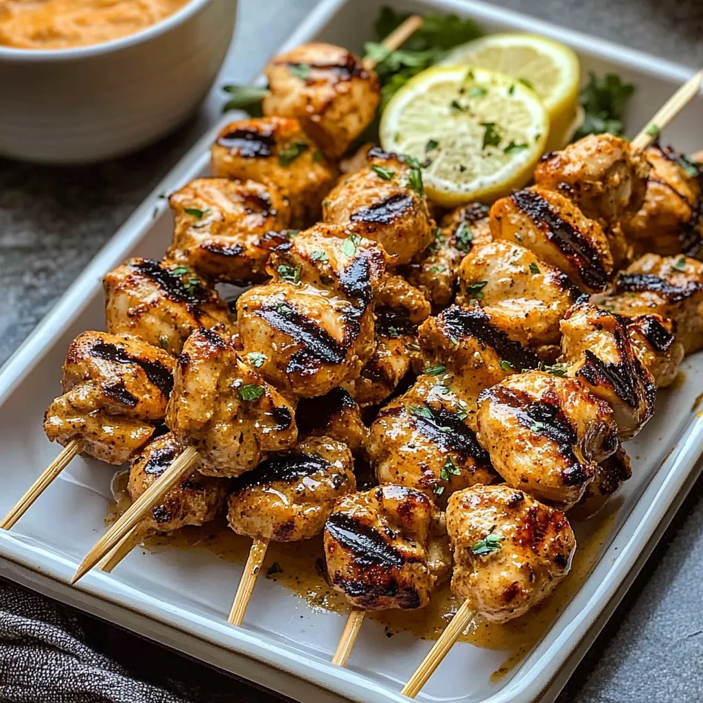 Grilled Cowboy Butter Chicken Skewers