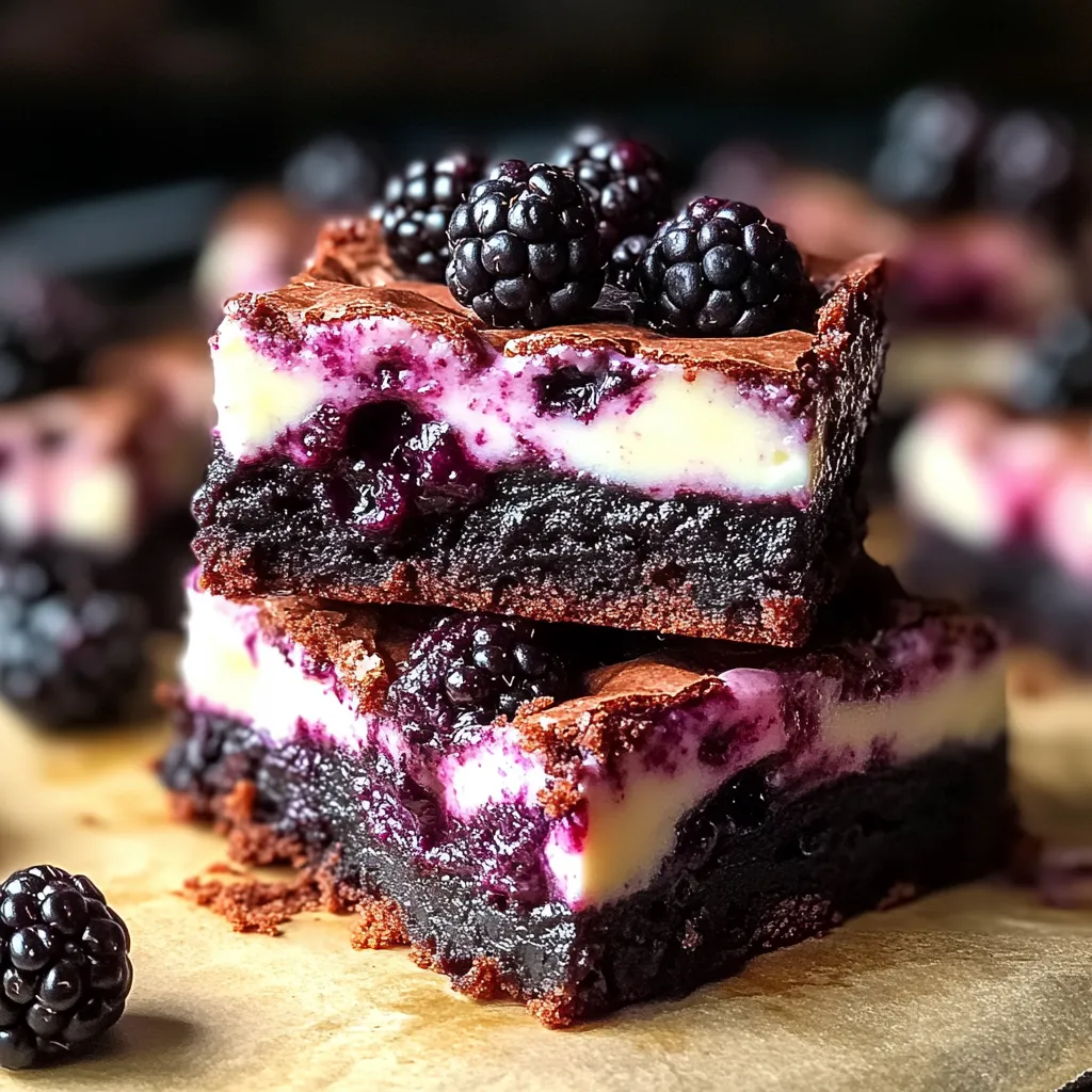 Blackberry Cheesecake Brownies