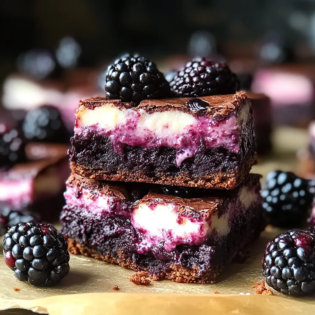 Blackberry Cheesecake Brownies