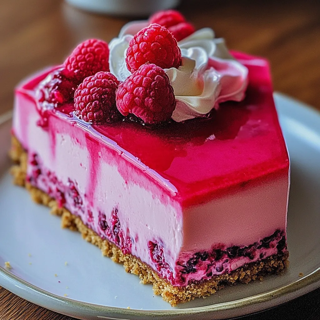 Luxurious Pink Velvet Raspberry Cheesecake