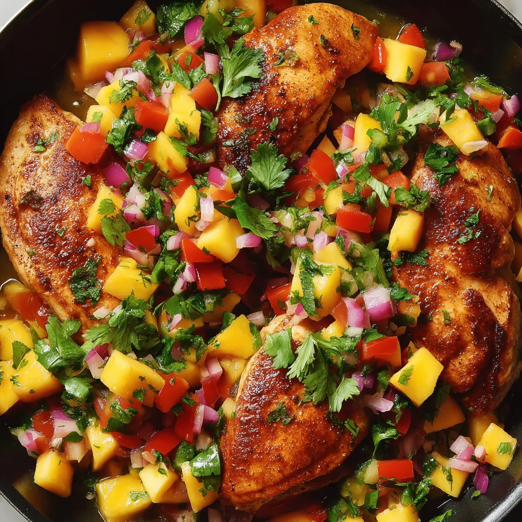 Easy Mango Salsa Chicken