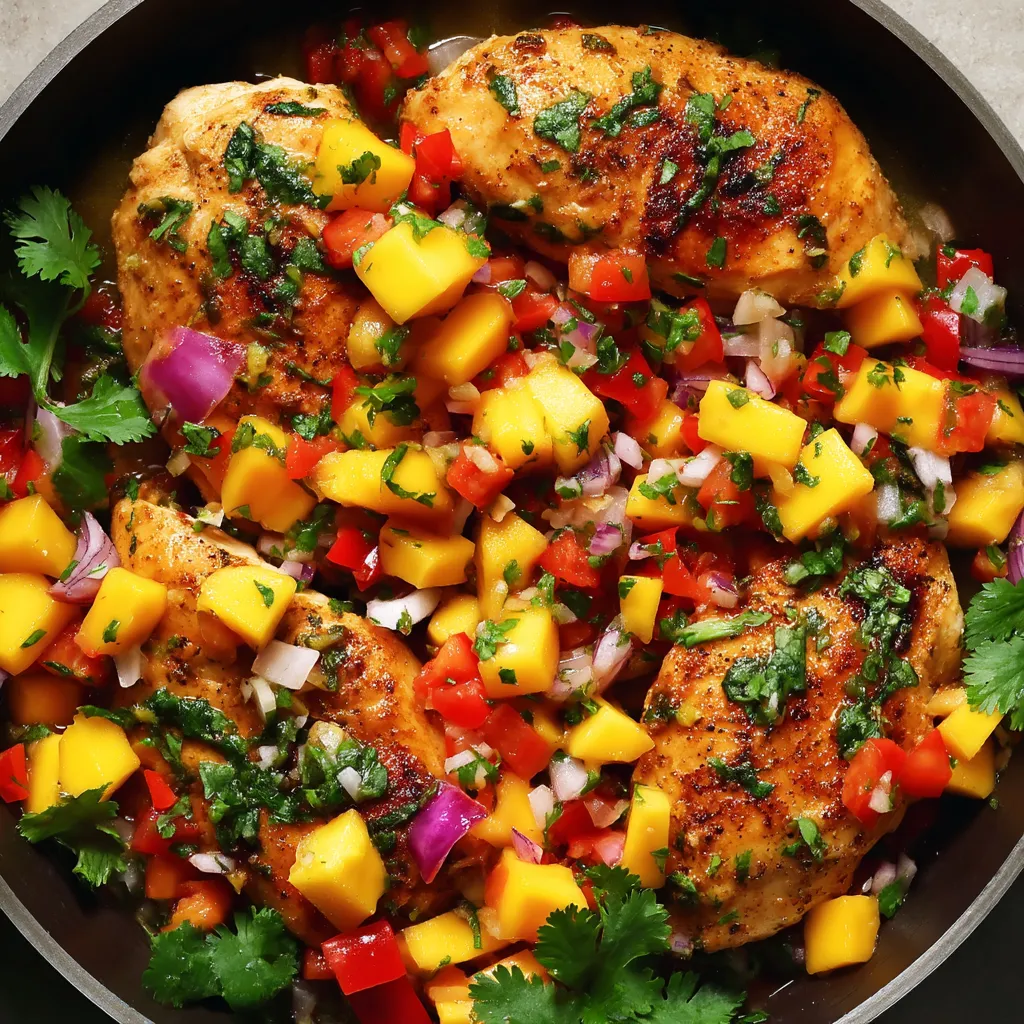 Easy Mango Salsa Chicken