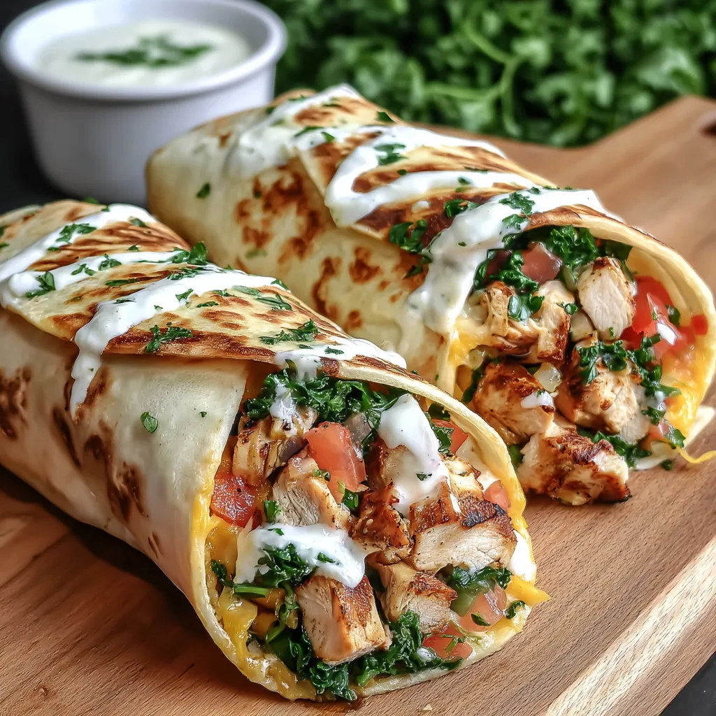 Copycat Chipotle Ranch Grilled Chicken Burrito Recipe