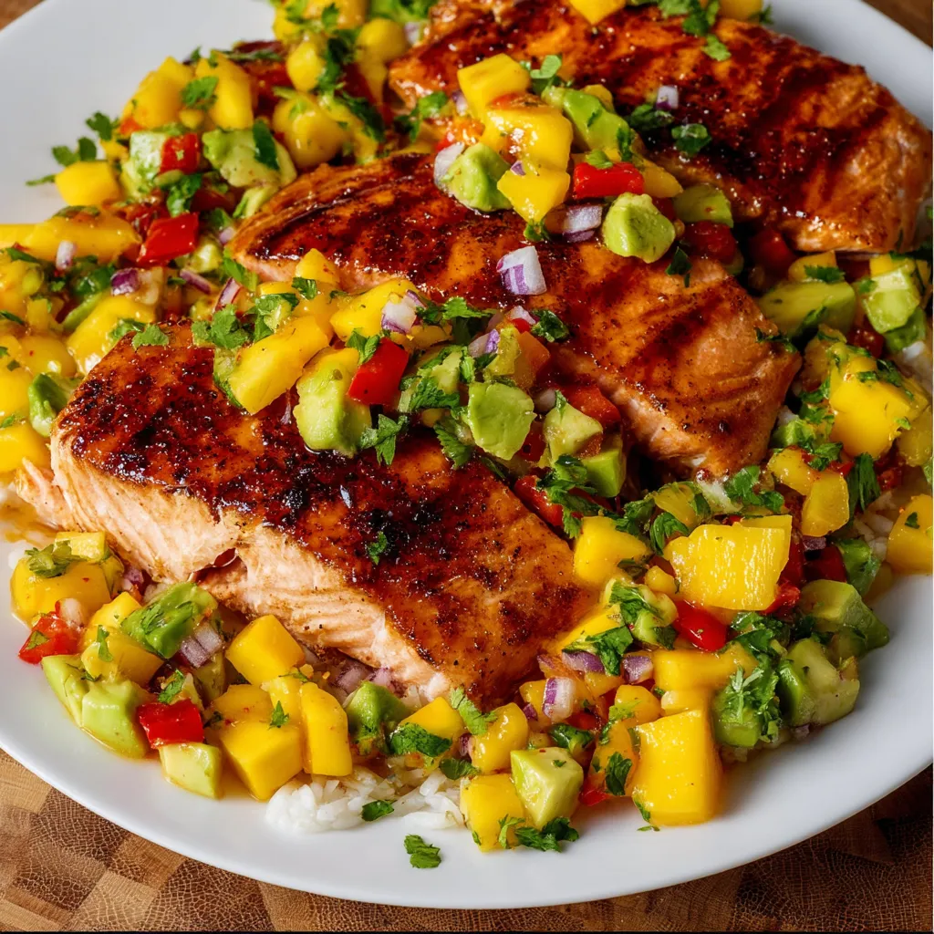 Salmon with Mango Salsa