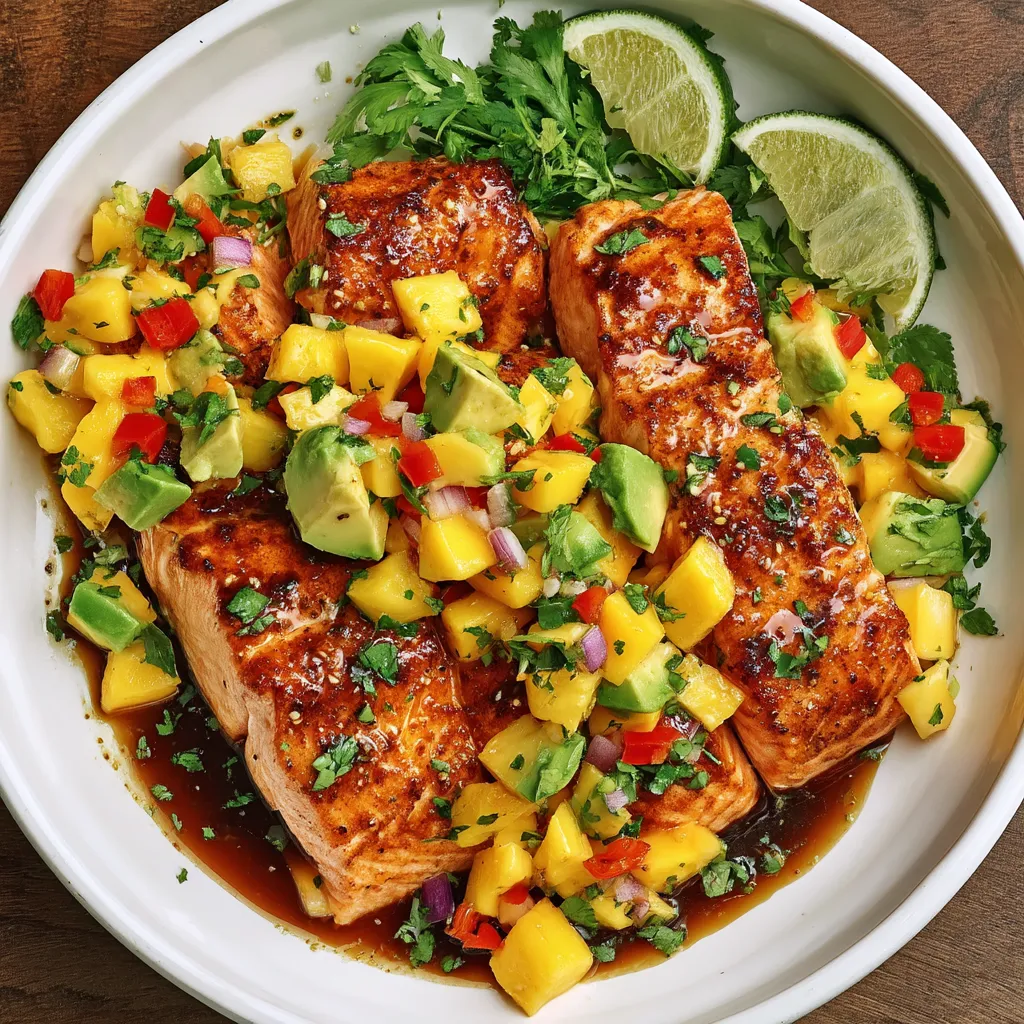 Salmon with Mango Salsa