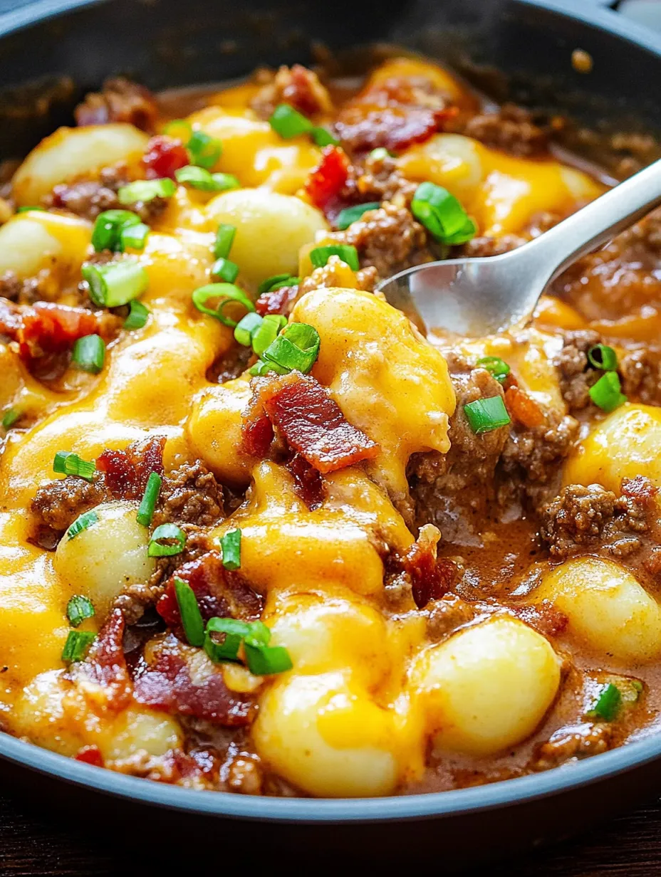 Bacon Cheeseburger Gnocchi