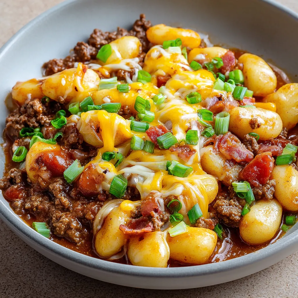 Bacon Cheeseburger Gnocchi