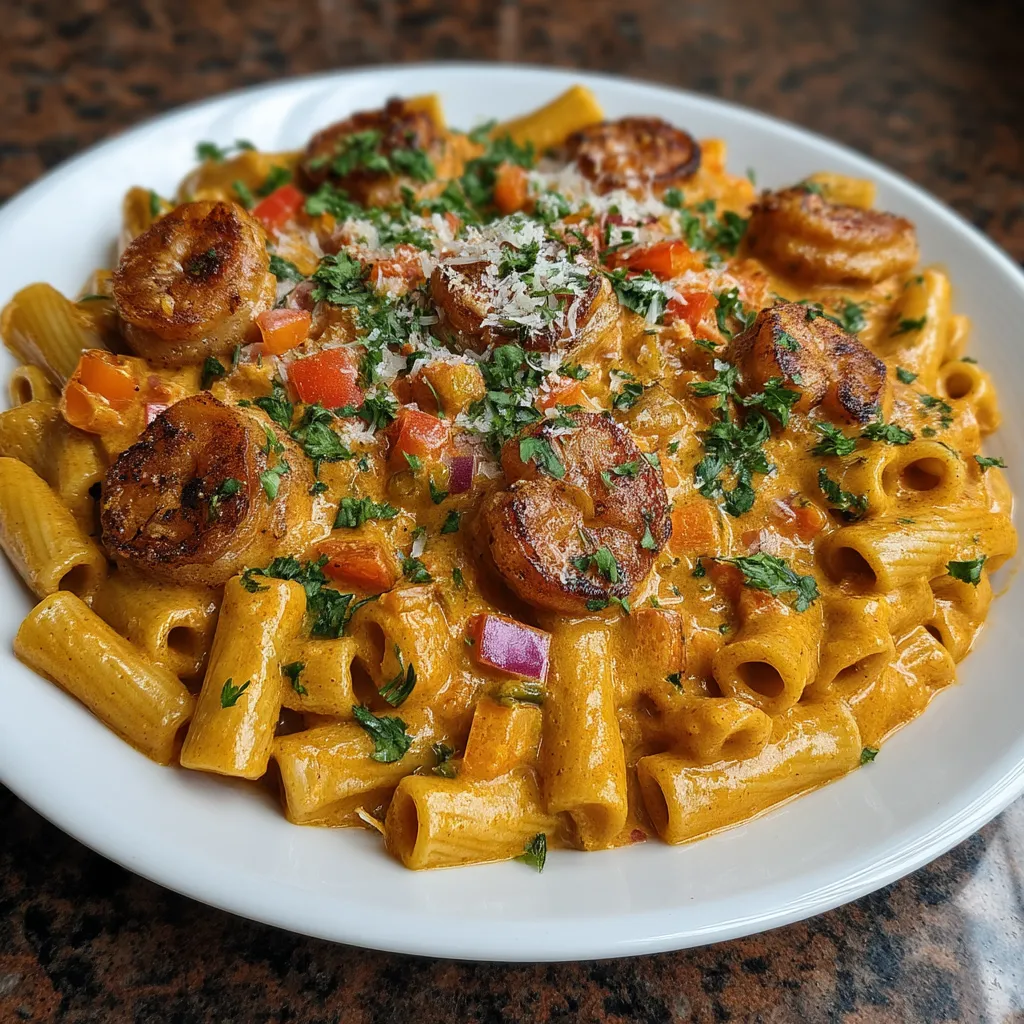 Creamy Cajun Shrimp Pasta