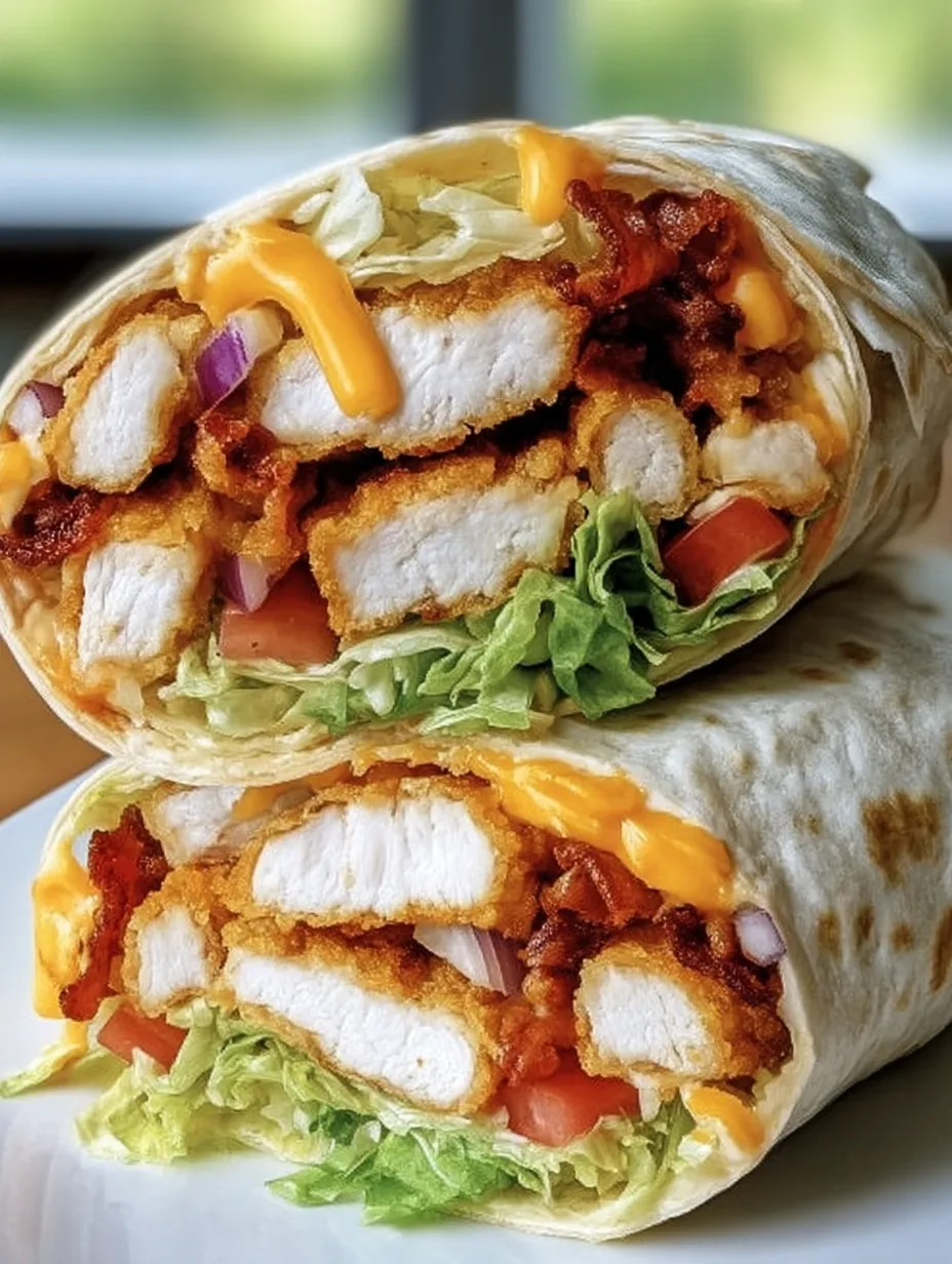 Crispy Chicken Bacon Ranch Wrap