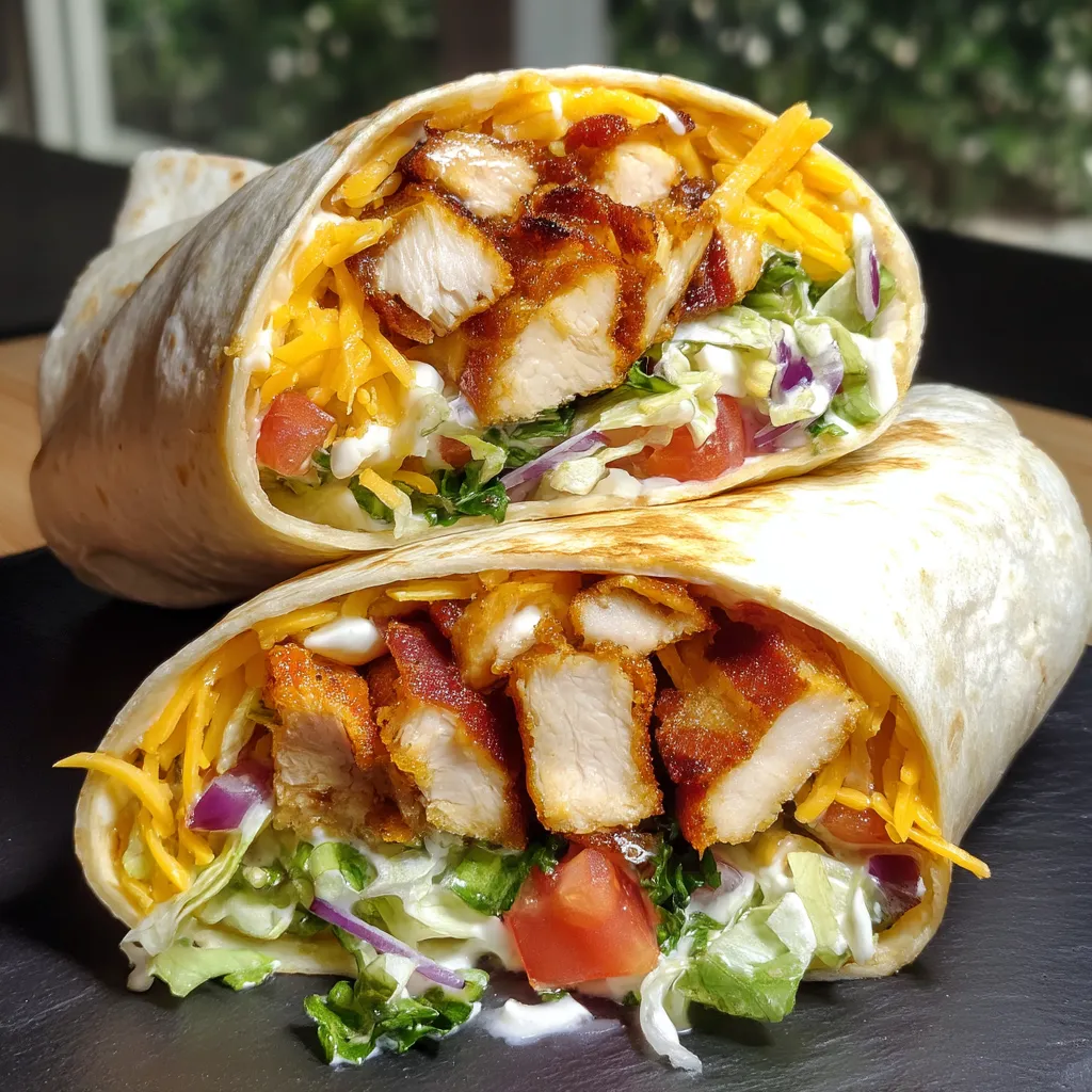 Crispy Chicken Bacon Ranch Wrap