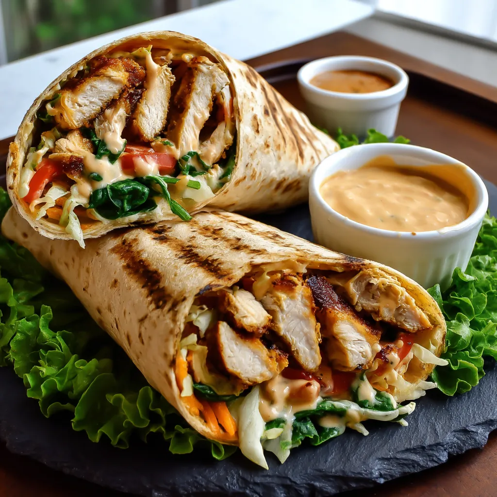 Grilled Chicken Wrap with Chipotle Mayo