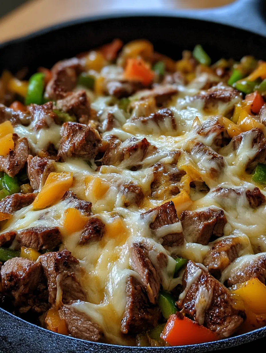 Steak and Cheese Skillet