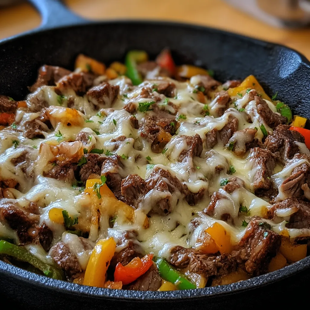 Steak and Cheese Skillet