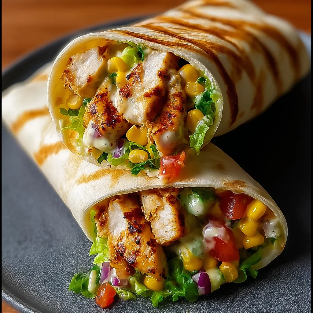 Southwest Grilled Chicken Wraps – Easy Dinner Recipe