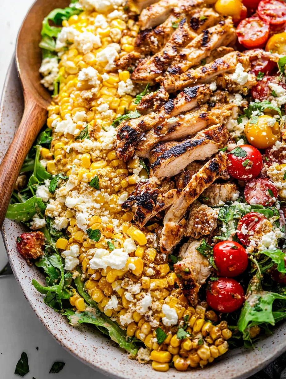 Grilled Mexican Corn Chicken Salad