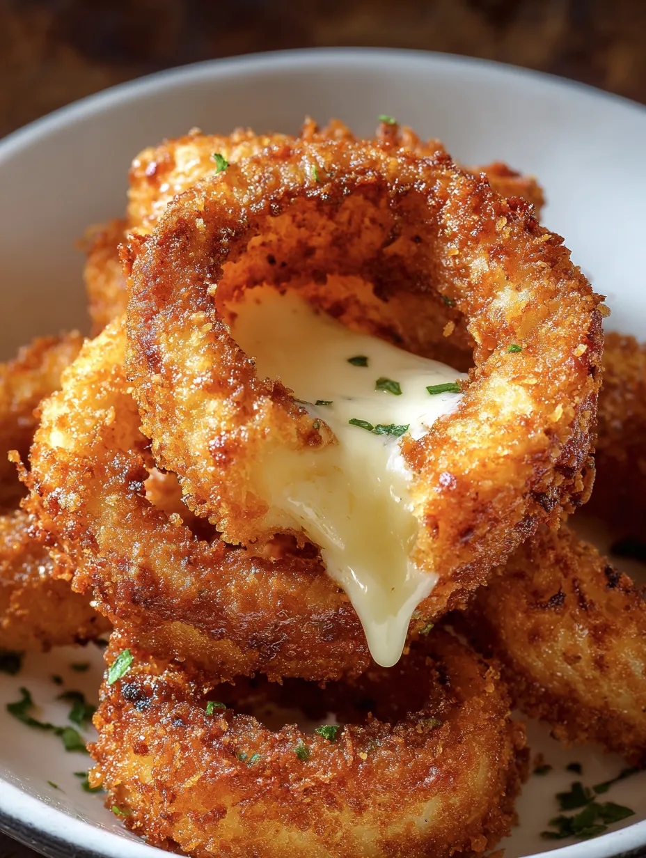 Cheesy Onion Rings