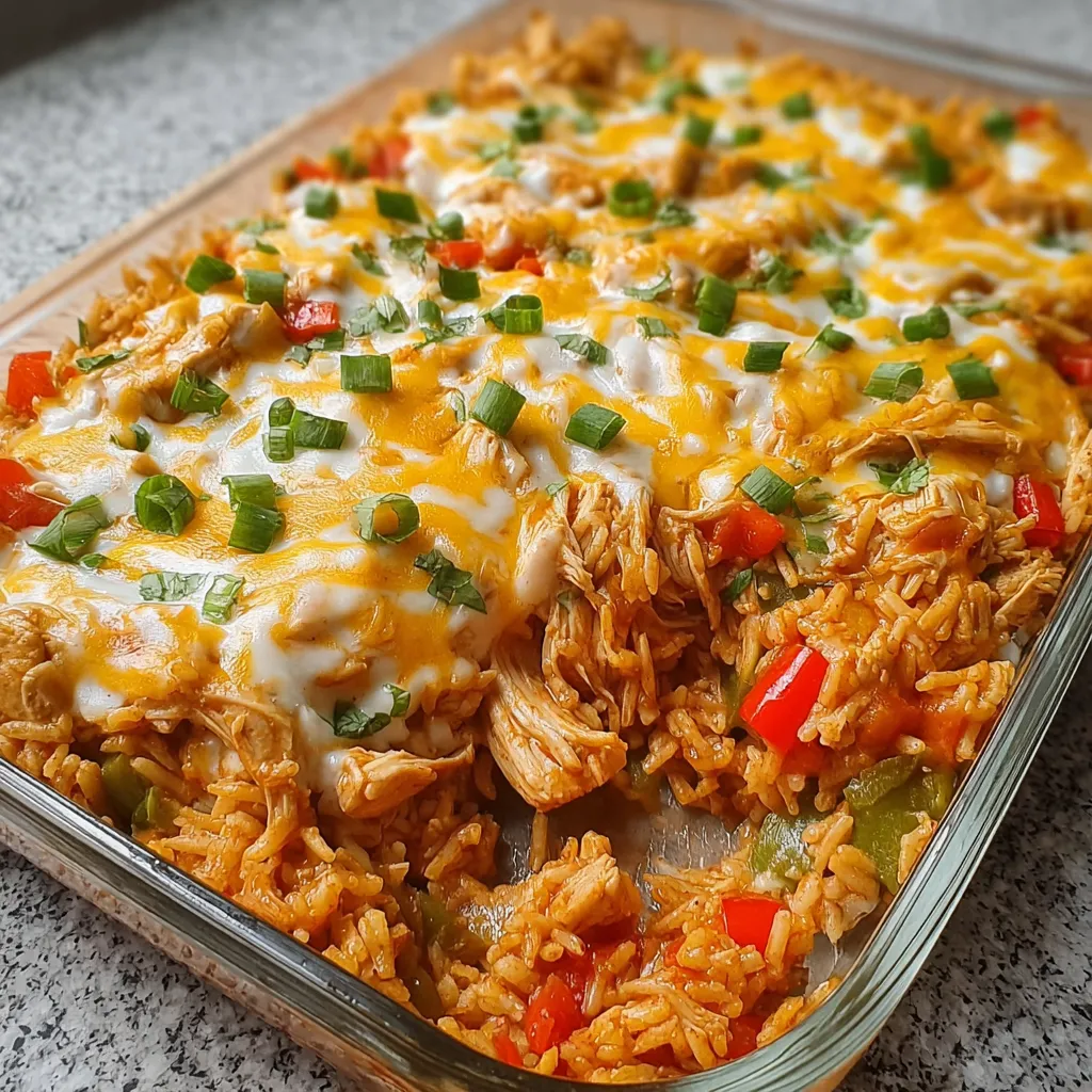 Fajita Chicken Casserole Bake