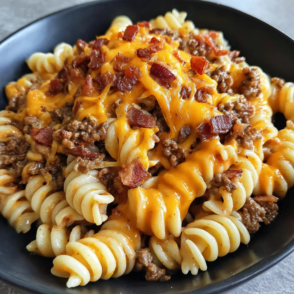 Loaded Bacon Cheeseburger Pasta