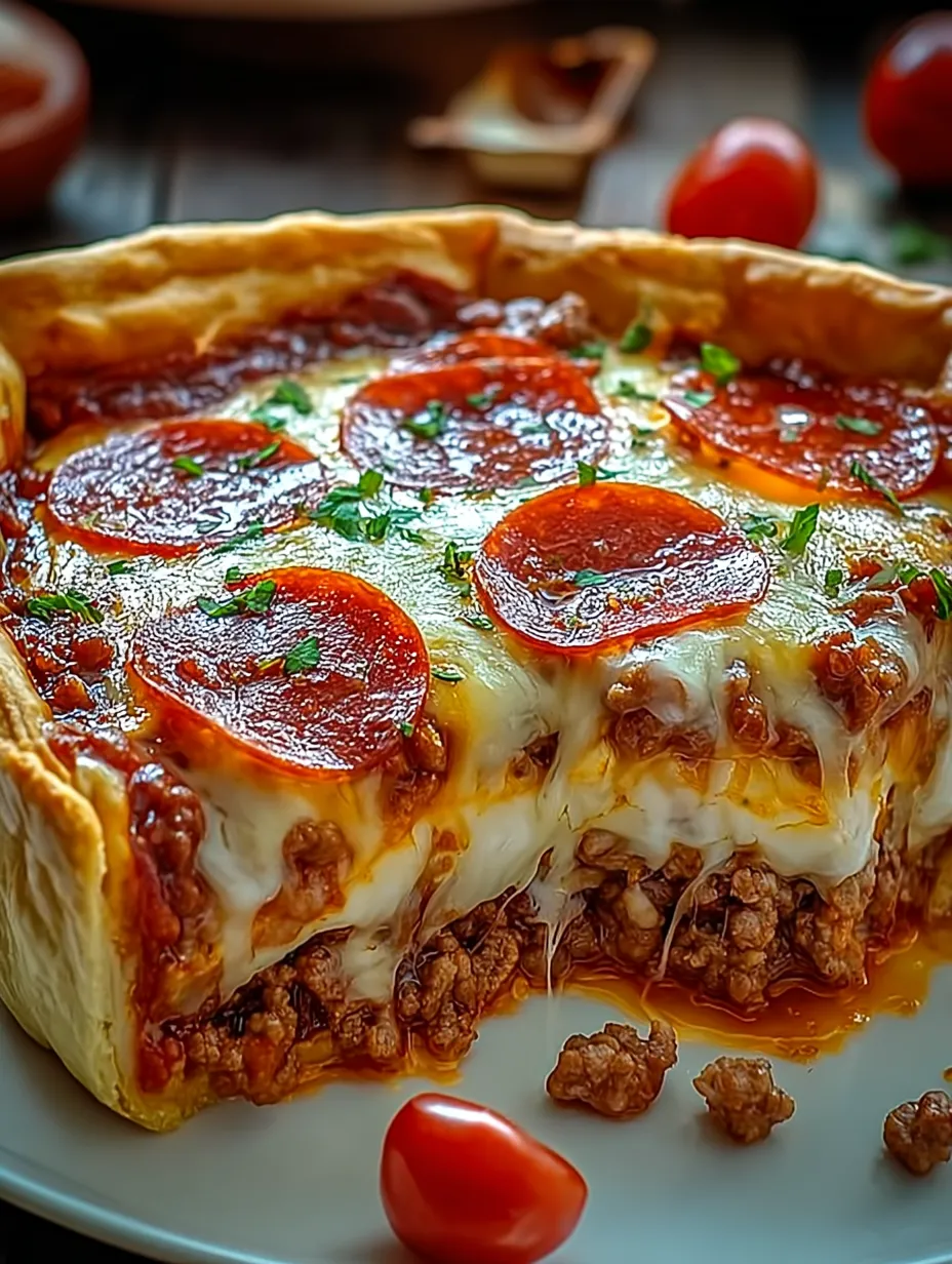 Deep Hamburger Sausage Pepperoni