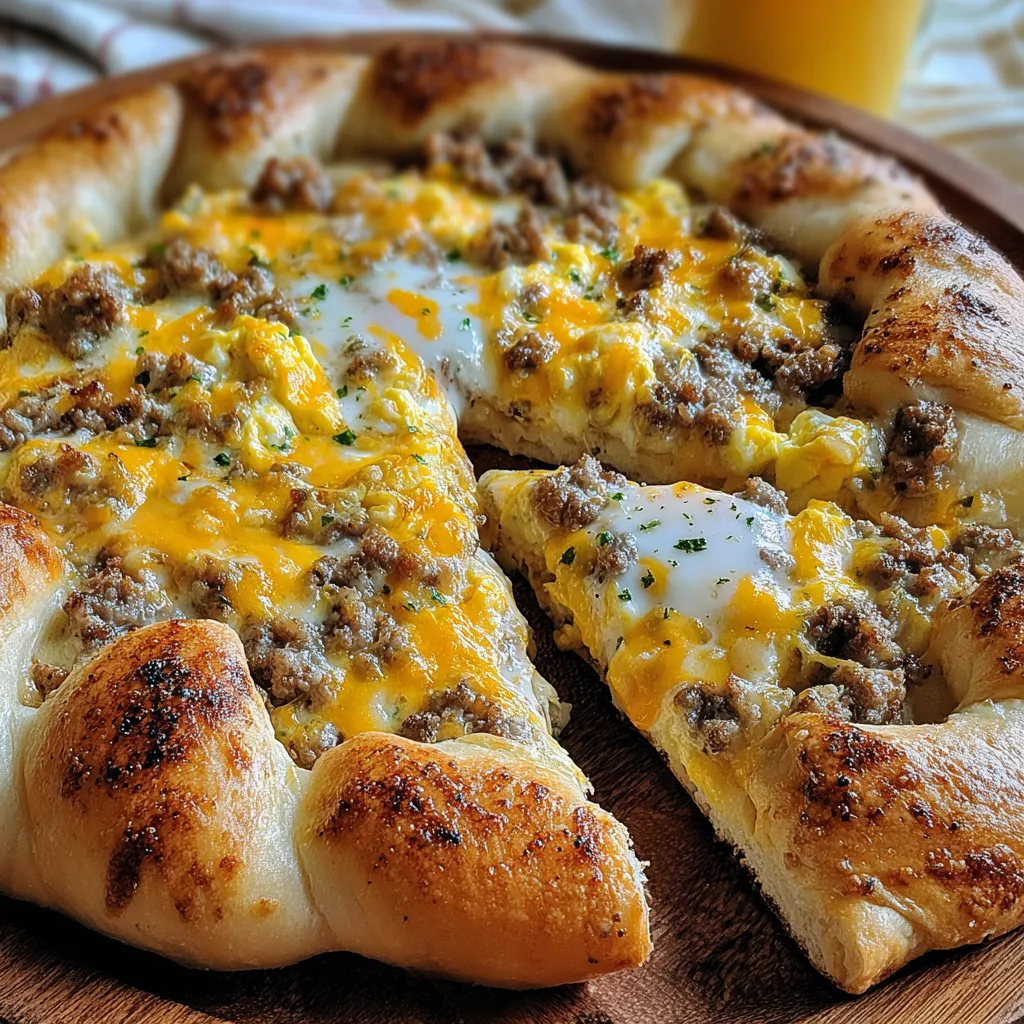 Sausage Gravy Breakfast Pizza