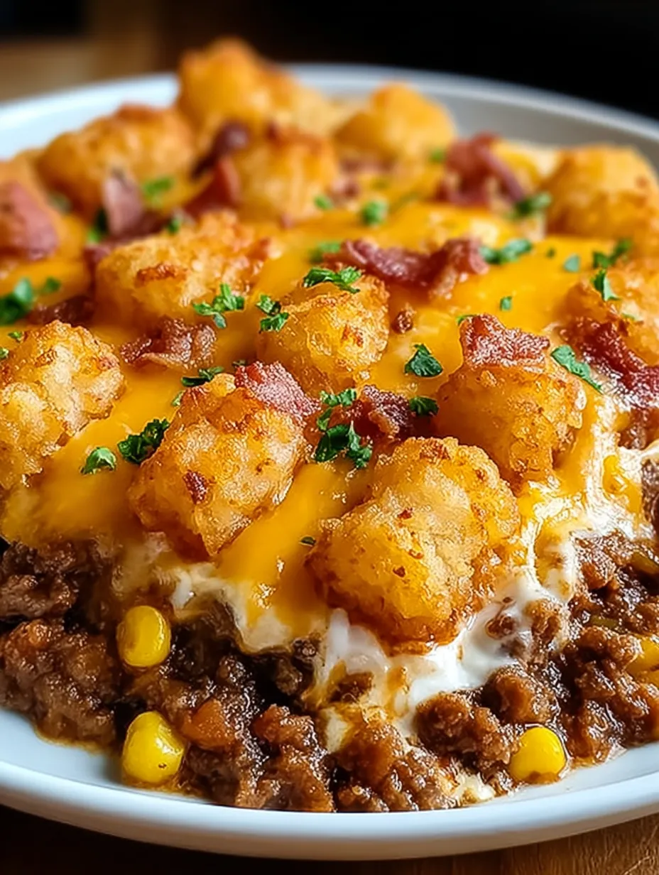 Cowboy Casserole Tater Tots