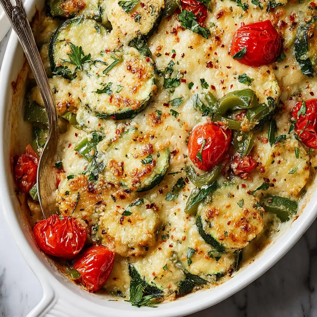 Baked Zucchini and Cheese