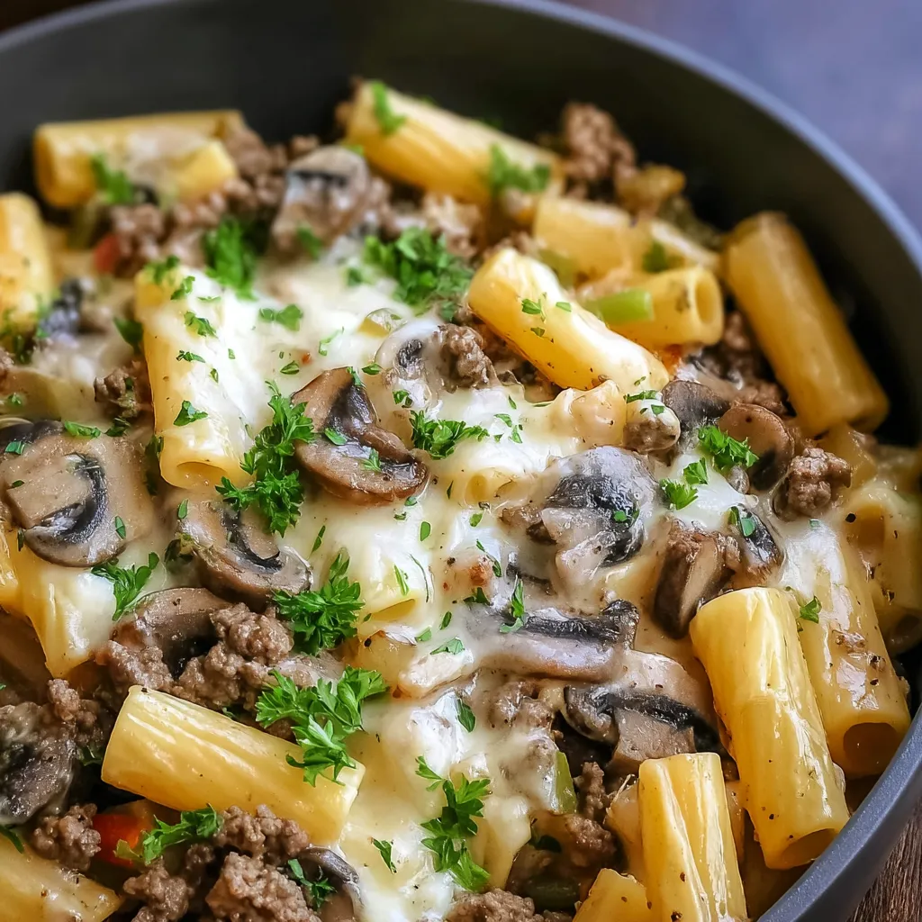 Philly Cheesesteak Pasta