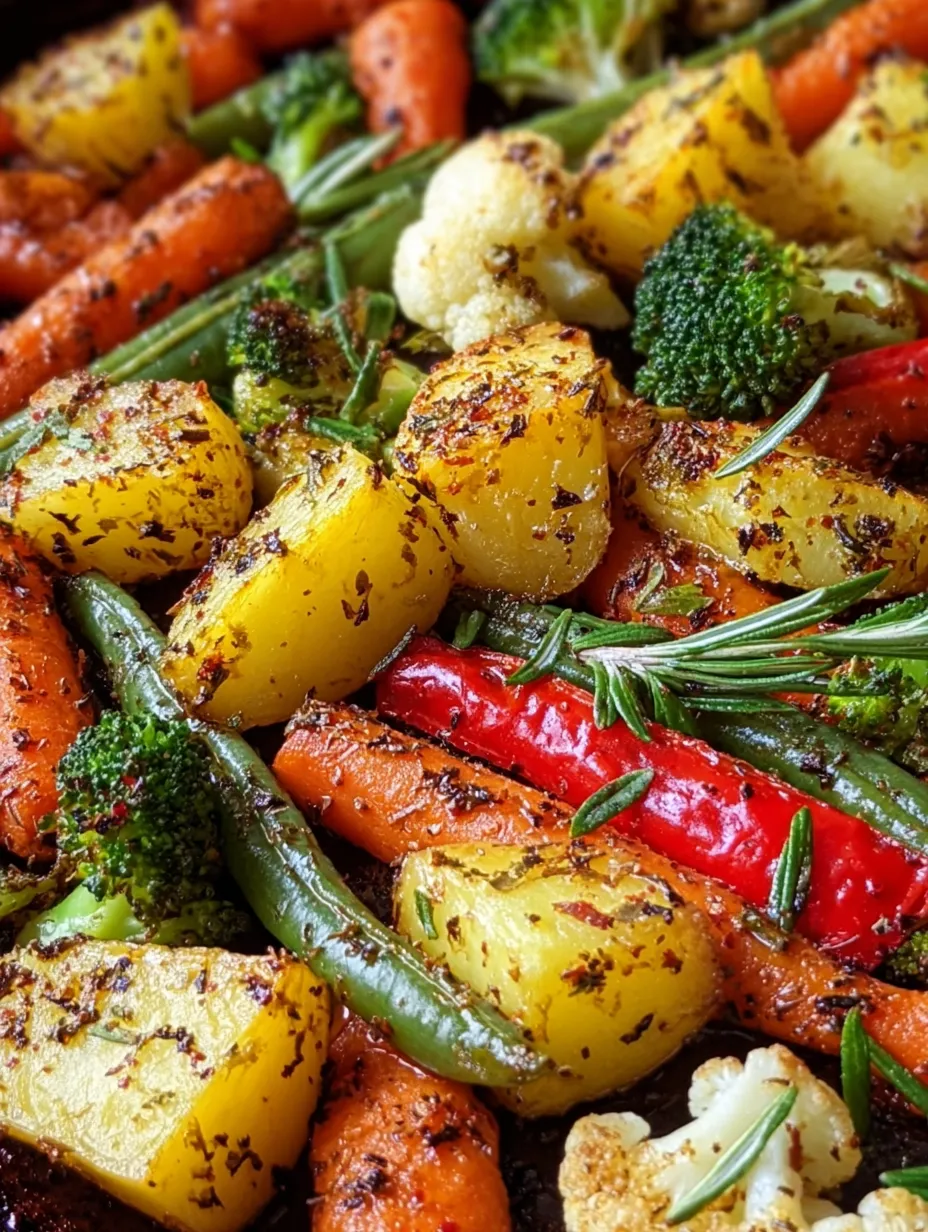 Garlic Herb Roasted Veggies