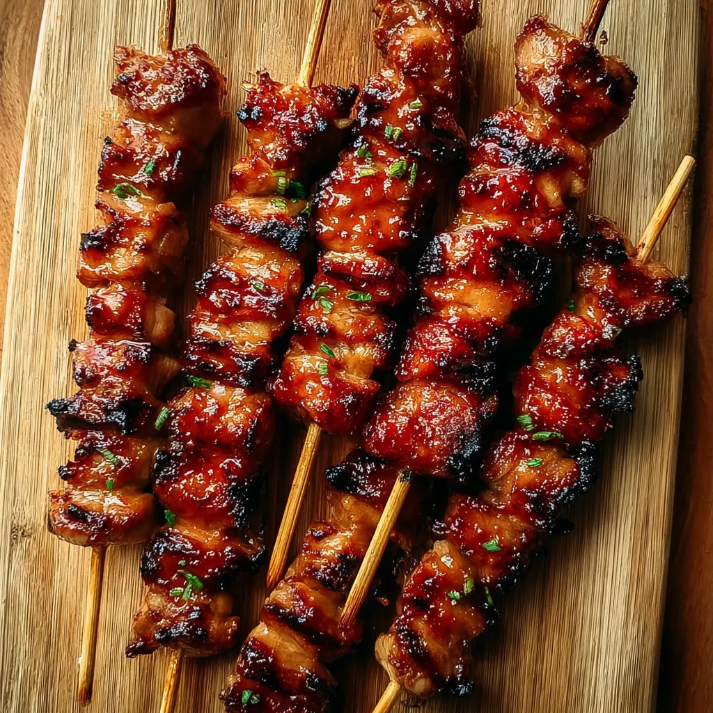 Grilled Thai Coconut Chicken Skewers