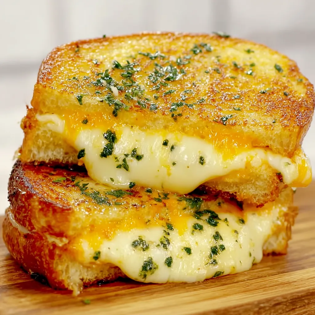 Garlic Bread Grilled Cheese