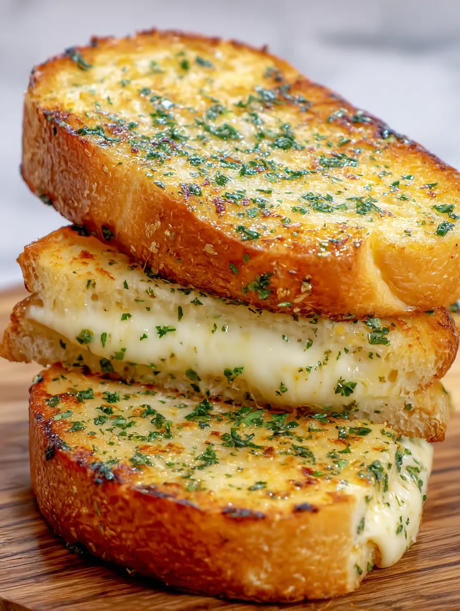 Garlic Bread Grilled Cheese