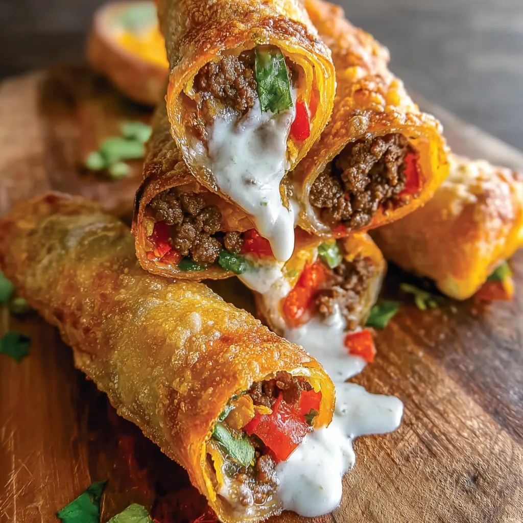 Nacho Egg Rolls