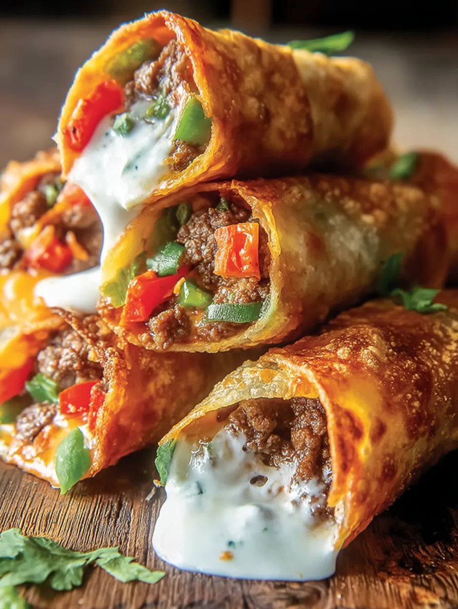 Nacho Egg Rolls