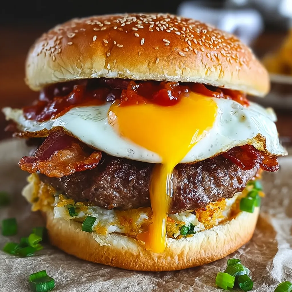 Hangover Burger Hash Bacon Egg