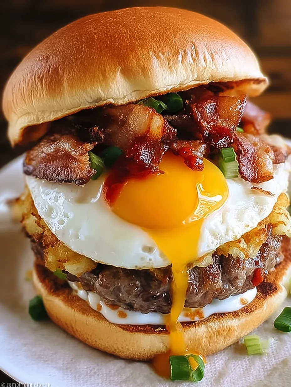 Hangover Burger Hash Bacon Egg
