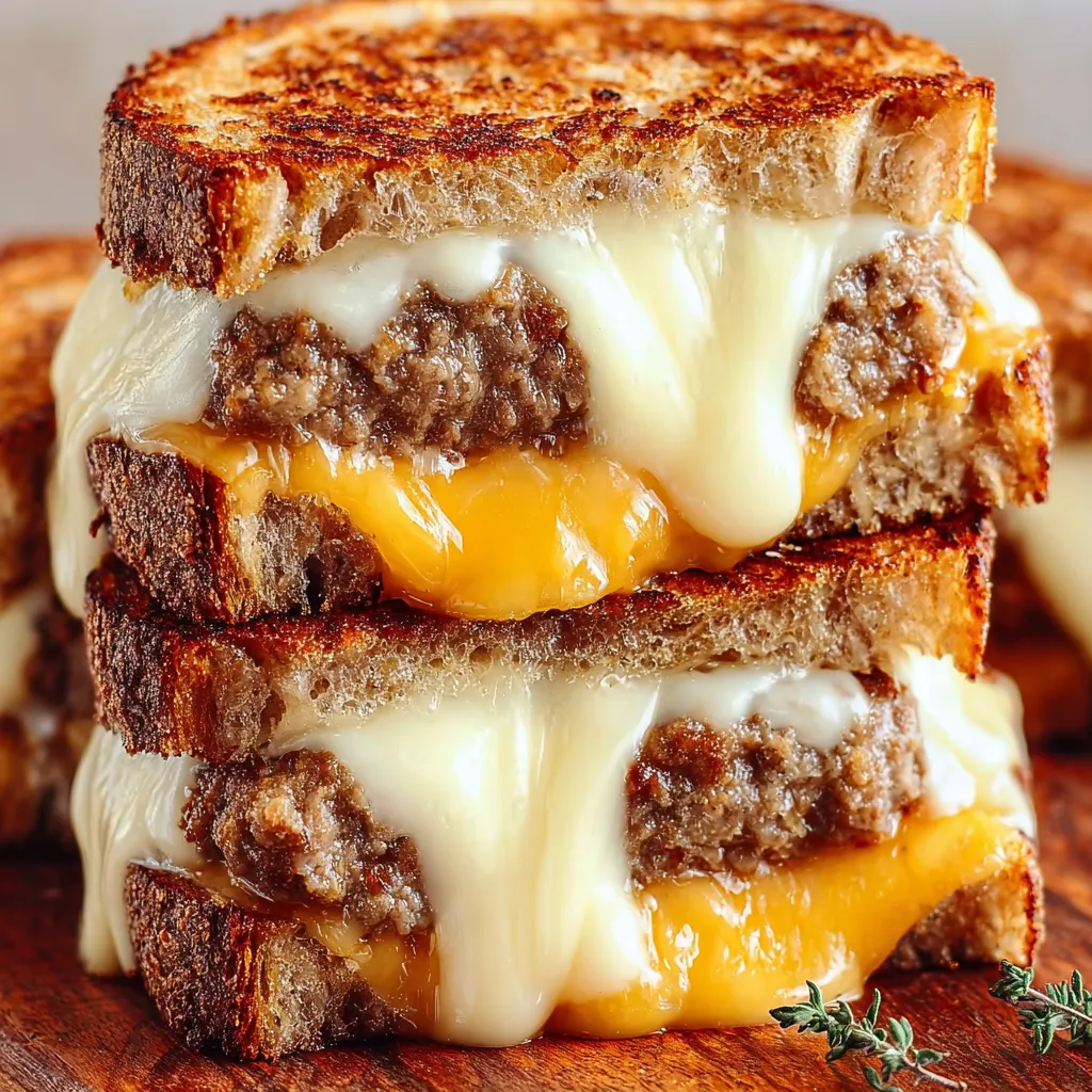 Cheesy Patty Melts with Special Sauce