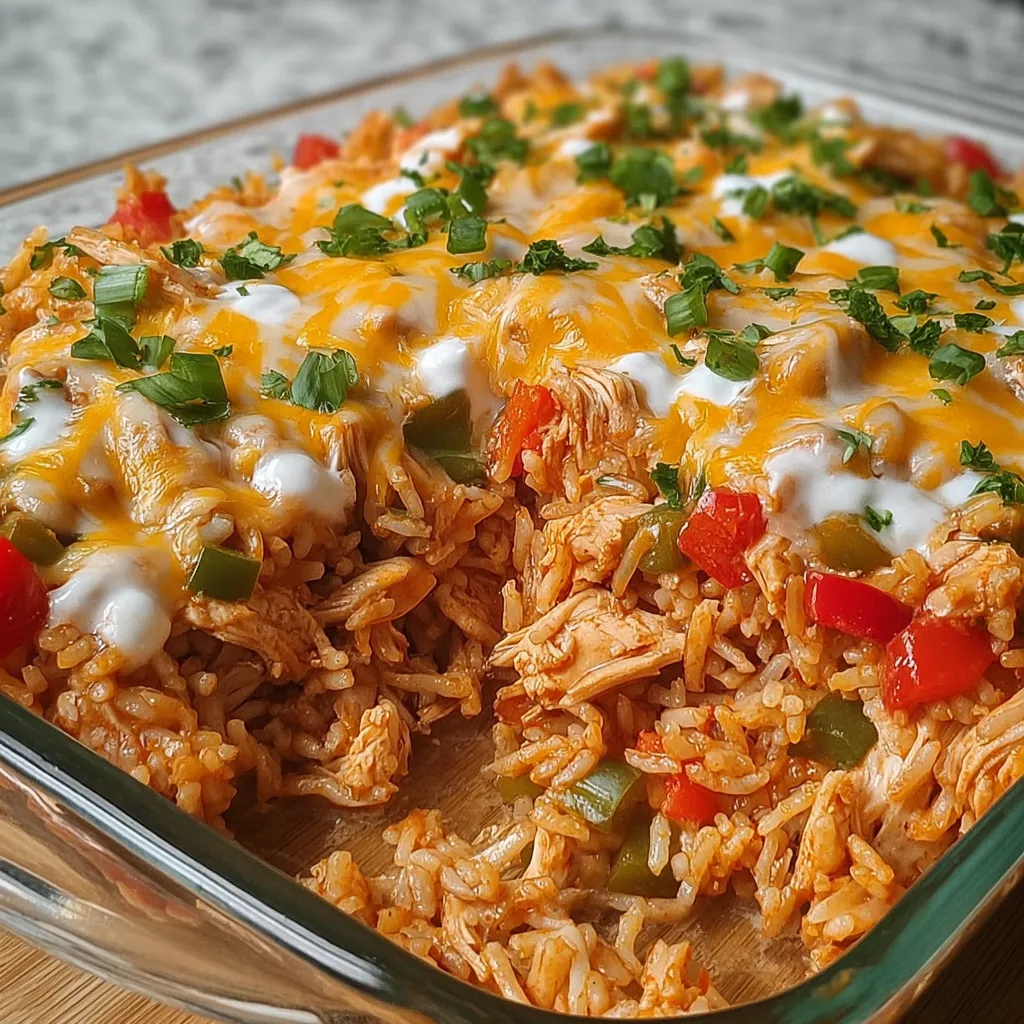Fajita Chicken Casserole Bake