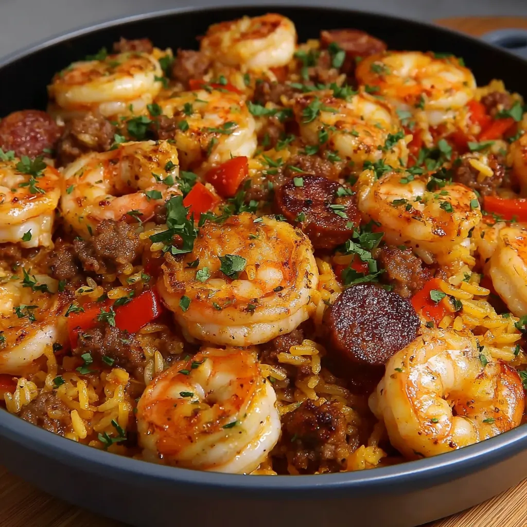 Shrimp Sausage Dirty Rice