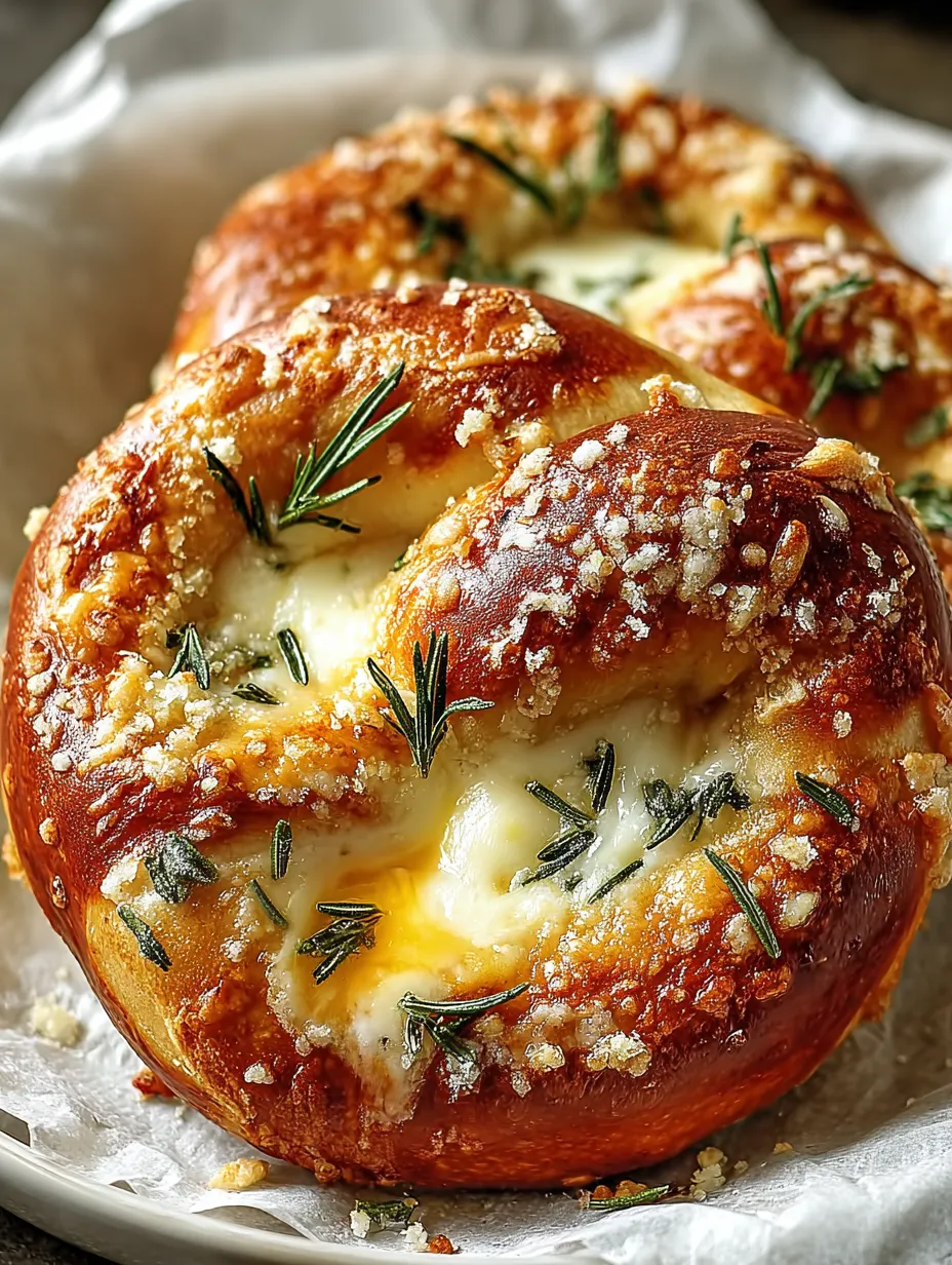 Mozzarella Stuffed Soft Pretzels