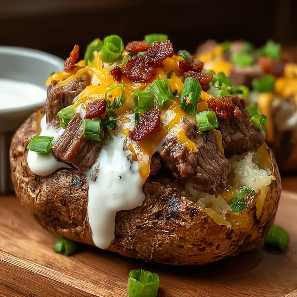 Loaded Baked Potato Steak Bites