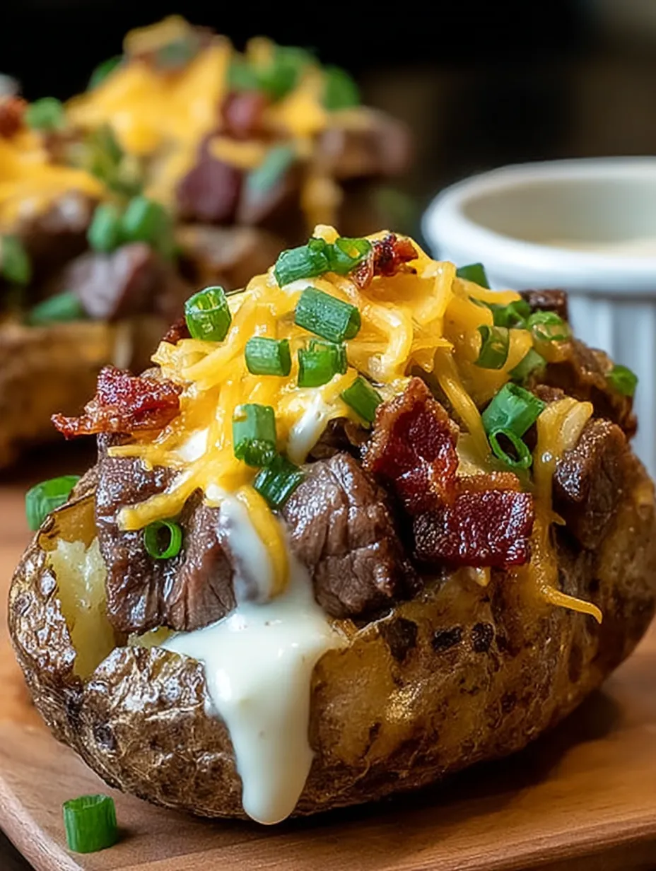 Loaded Baked Potato Steak Bites