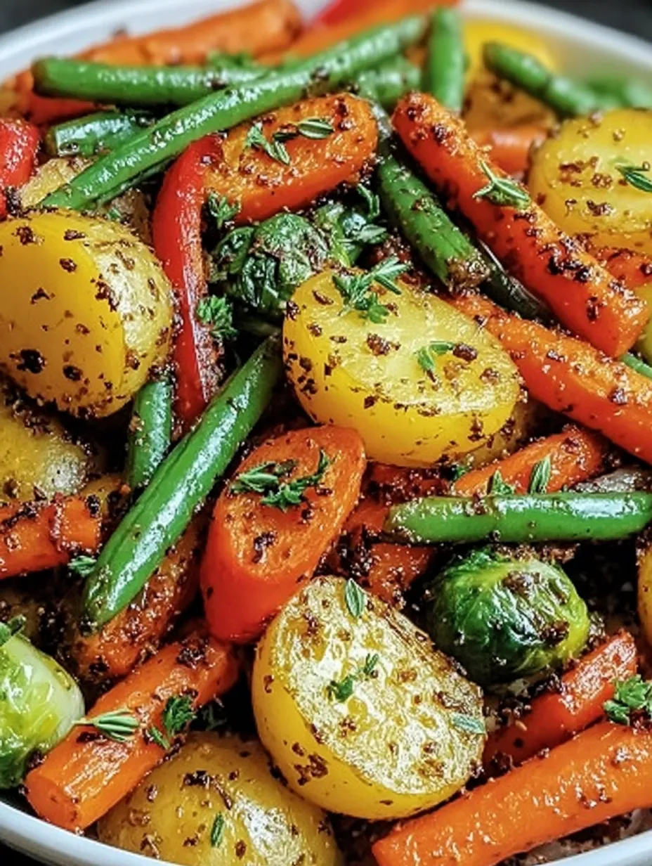 Garlic Herb Roasted Veggies