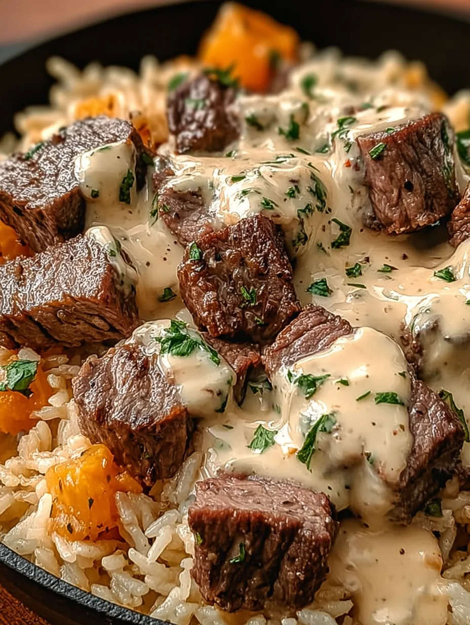Cheesy Steak & Rice