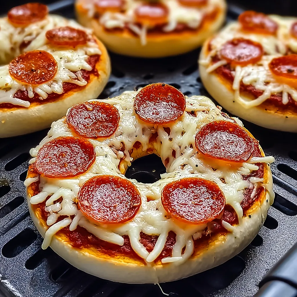 Homemade Air Fryer Pizza Bagels