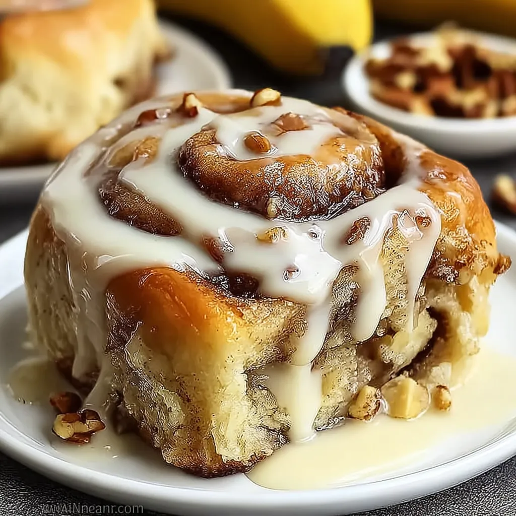 Homemade Banana Cinnamon Rolls