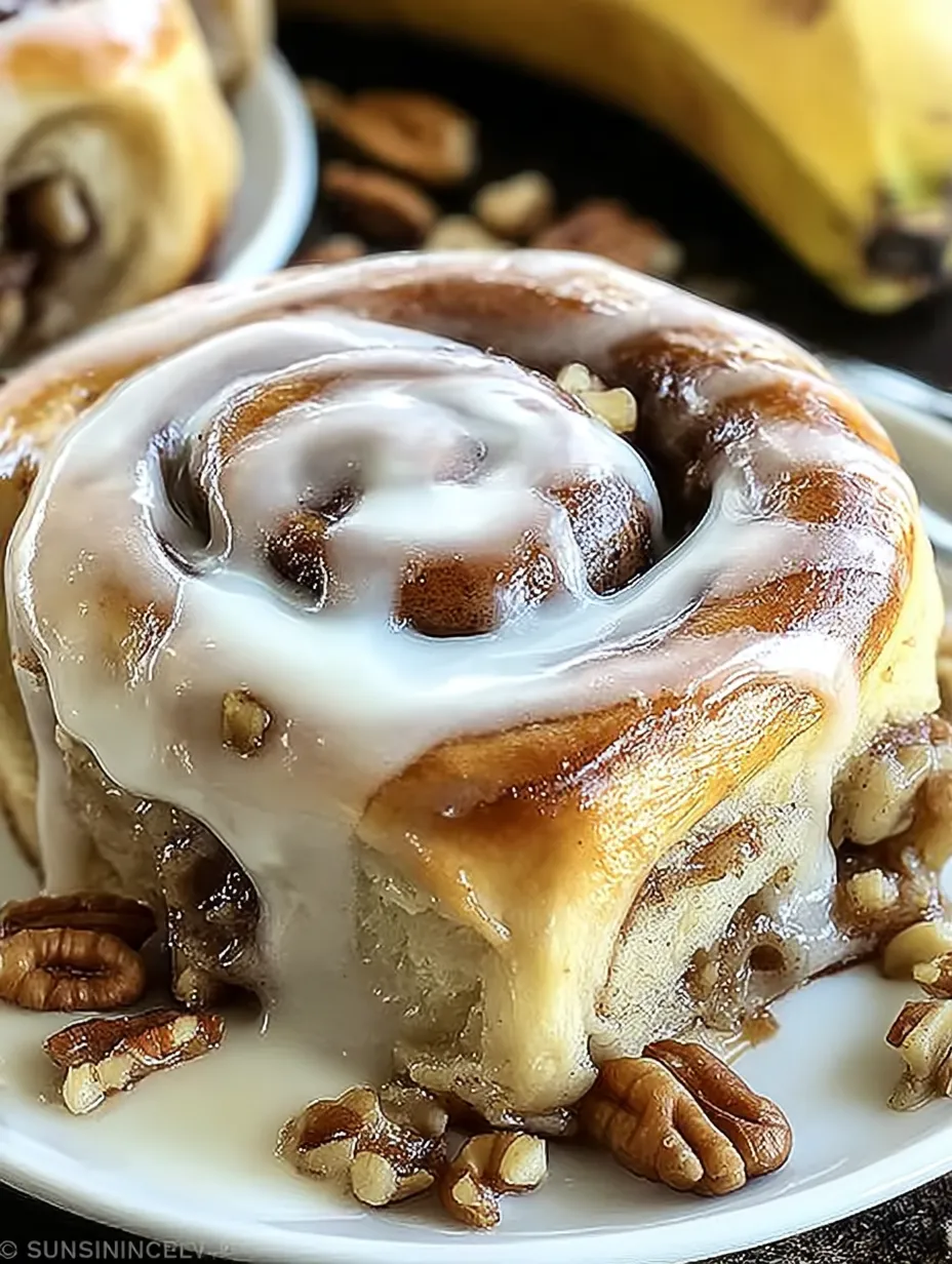 Homemade Banana Cinnamon Rolls