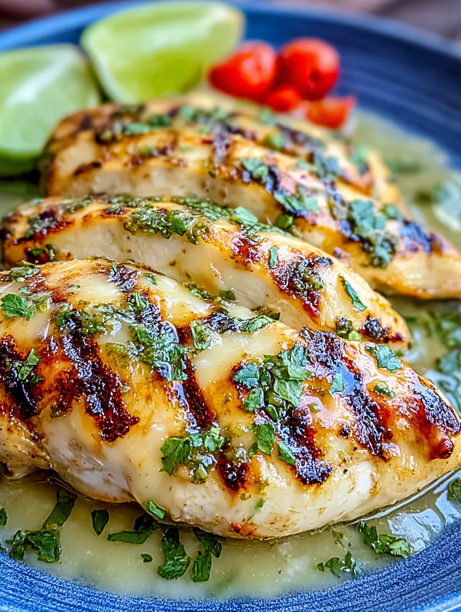 Grilled Salsa Verde Pepper Jack Chicken